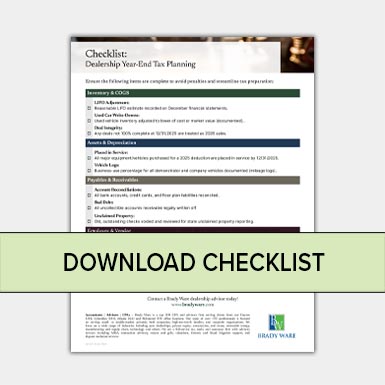 Maximize Profit and Cash Flow: Essential 2025 Year-End Tax Strategies for Car Dealership Owners